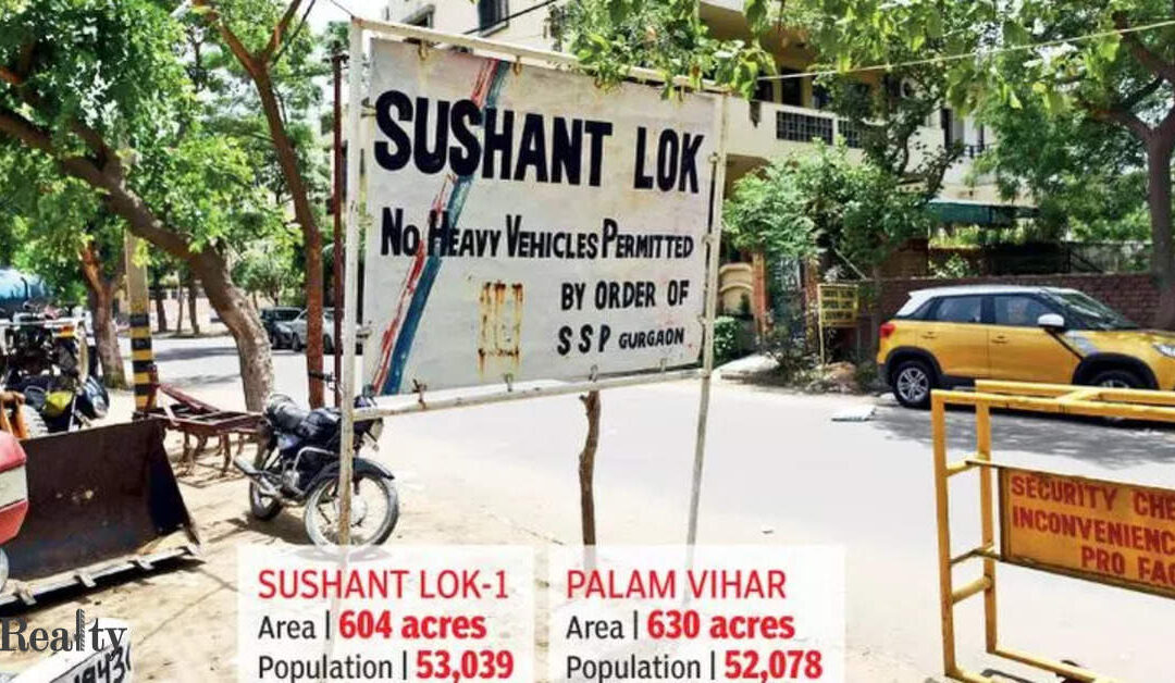 Illegal commercial activities in Sushant Lok-1 add to infra burden: DTCP – ET RealEstate